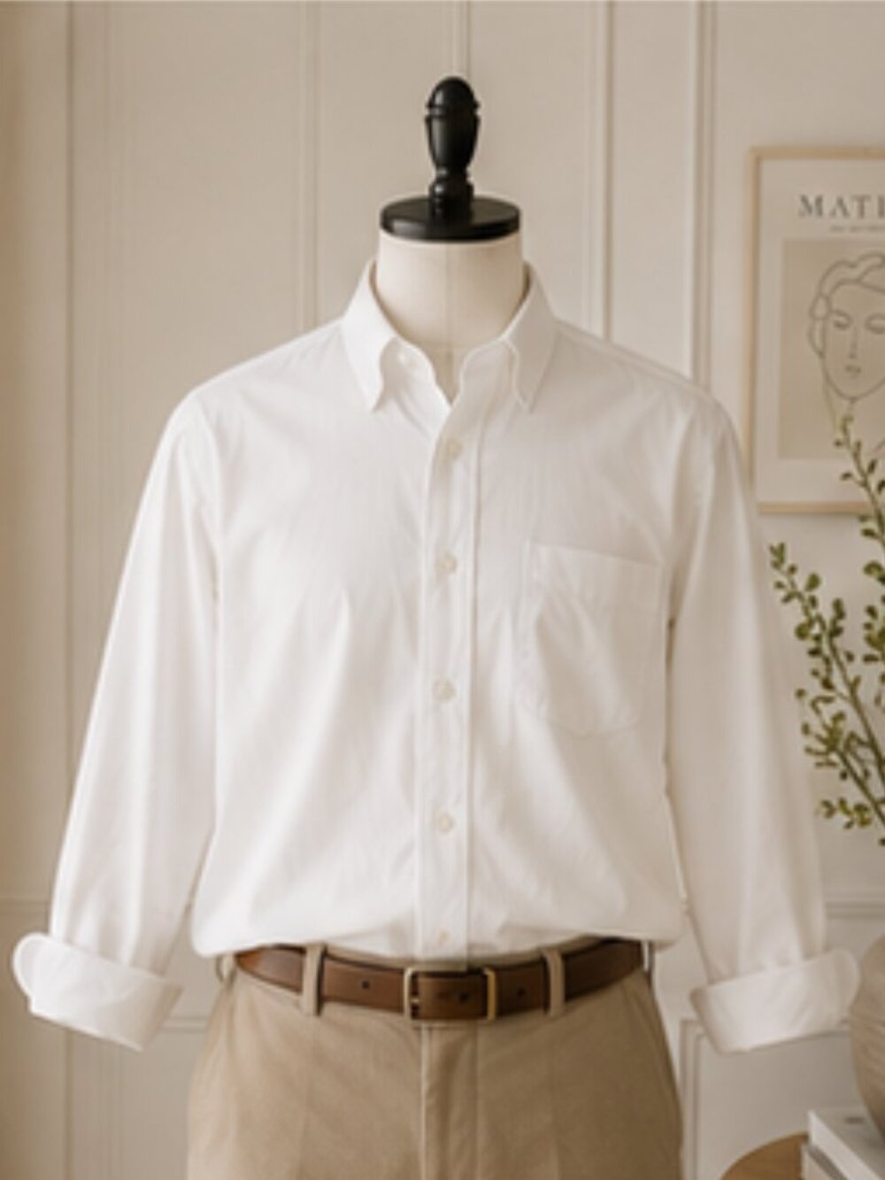 Ermenegildo Zegna White Cotton Button Down Shirt 15.5 Luxury Menswear